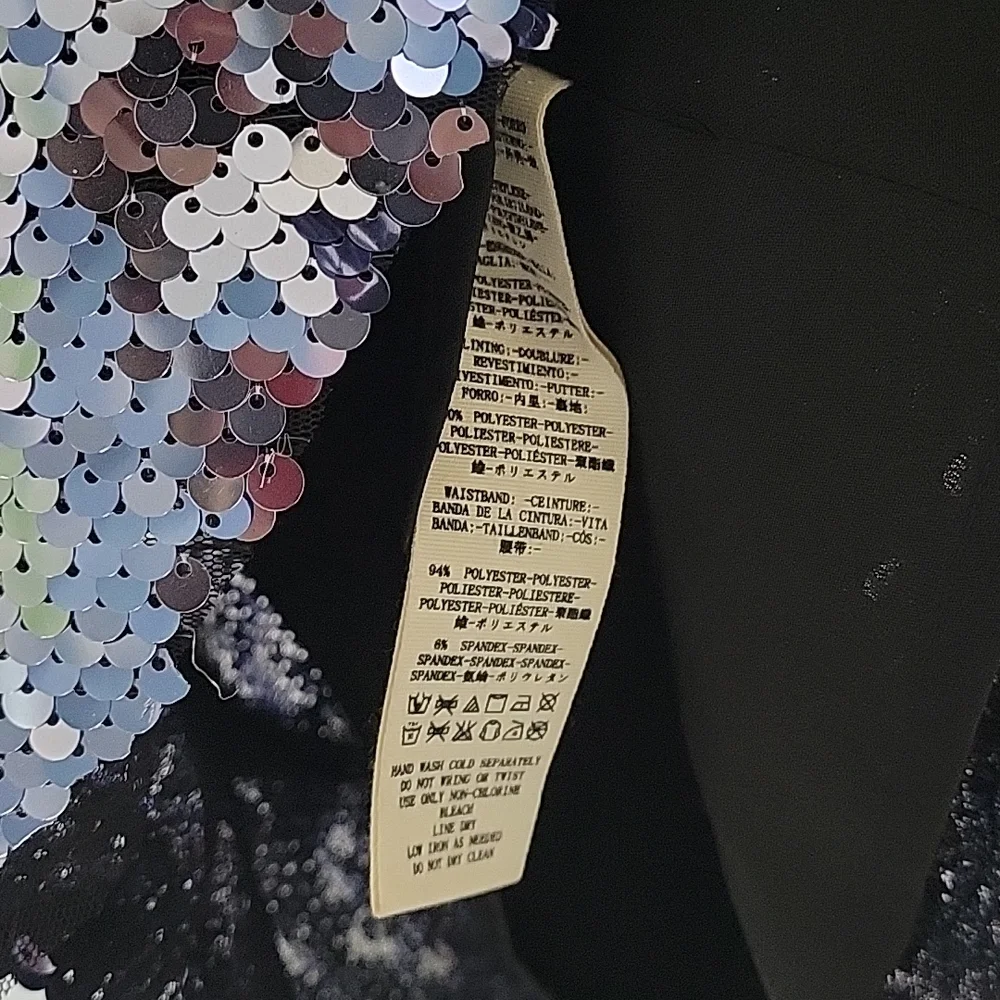 Free People Sequin Metallic Purple Black short dress party cocktail size 6 - Picture 12 of 17